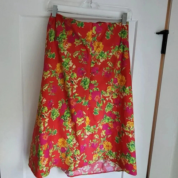 $420 Caroline Constas Kaia Strapless Bustier Mini Dress Red Radiant Flor… - Picture 11 of 16